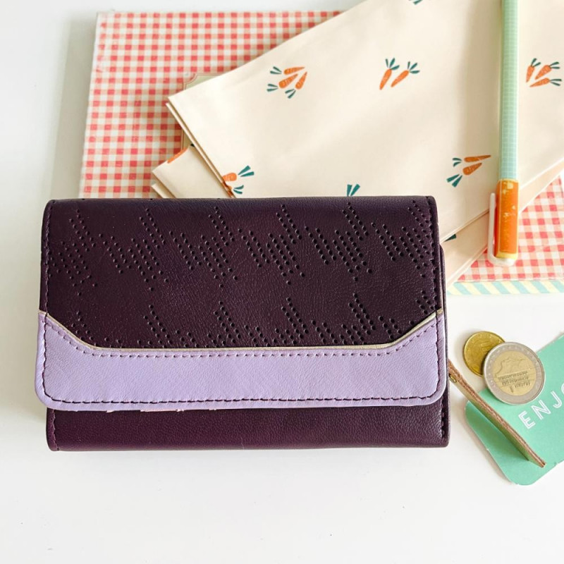 Portemonnaie CODE Leder DW plum