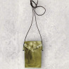 Handytäschchen Leder Basic goldmetallic