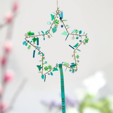 Dekoration Funkel Star Blue