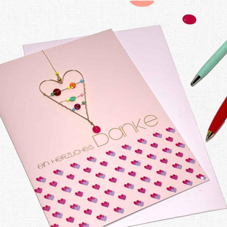 Karte+ Umschlag Danke