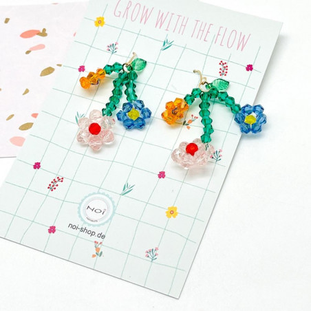 Earrrings Flowerbunch Stones