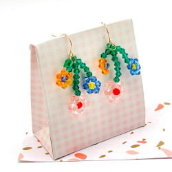 Earrrings Flowerbunch Stones