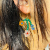 Earrrings Flowerbunch Stones