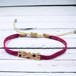 Bracelet Woven Tape Peace