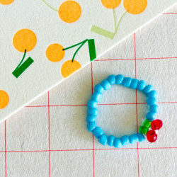 Ring Glas Stone Fruits