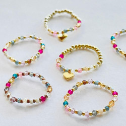 Ring Natural Stone elastic