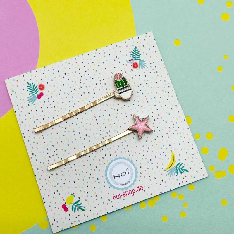 Haarspängchen Enamel Cactus Star