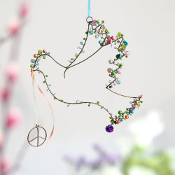 Dekoration Funkel Friedenstaube