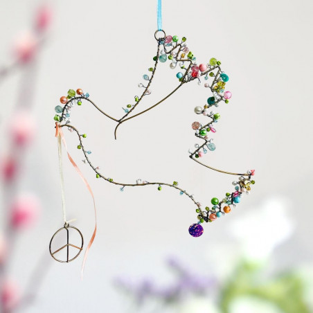 Dekoration Funkel Friedenstaube