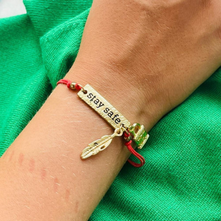 Bracelet HOT Stay safe Tomato