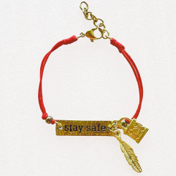 Bracelet HOT Stay safe Tomato