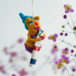 Decoration Lucky Charm Cash orange