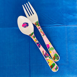 Set fourchette et cuillère Mélamine FL