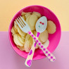 Fork and spoon set melamin dots