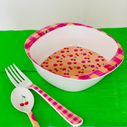 Baby plate melamin dots