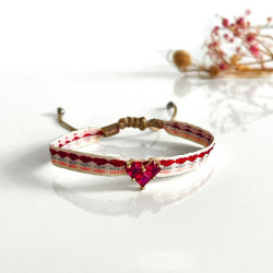 Armband Woven Tape Heart