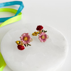 Boucles d´Oreilles Pompadour Or rose