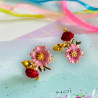 Boucles d´Oreilles Pompadour Or rose