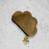 Münztäschchen Leder Cloud gold sparkle