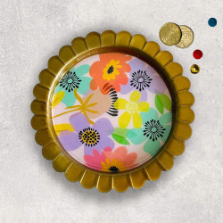 Mini Trinket Dish Waterflower scallop