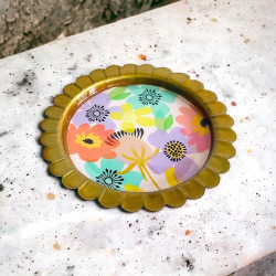 Mini Trinket Dish Waterflower scallop