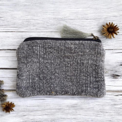 Pochette zippée mustard flower