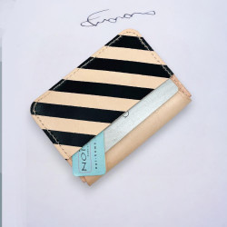 Kartenhalter Leder Flap upupup black