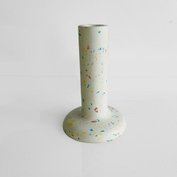 Kerzenhalter concrete tube speckle