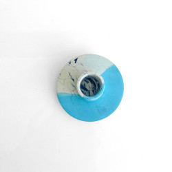 Kerzenhalter concrete round sm ltblue