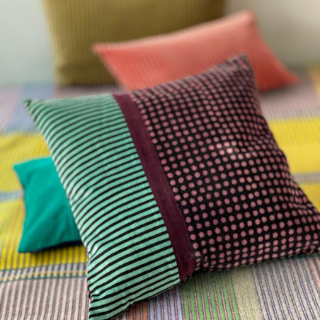 Cushion cover Stars & Stripes green 5050