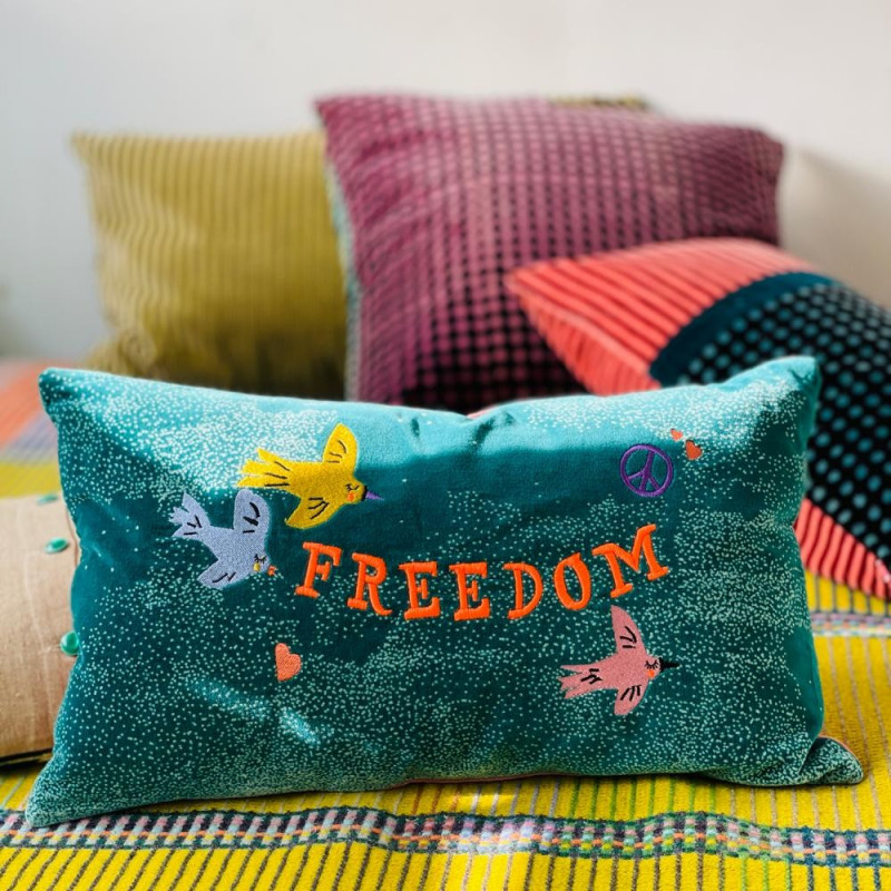 Cushion cover Freedom teal 3050