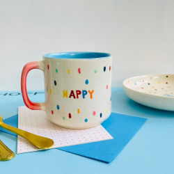 Tasse L happy dots