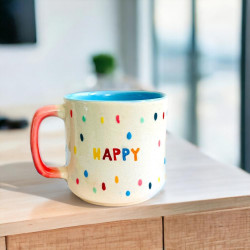 Tasse L happy dots