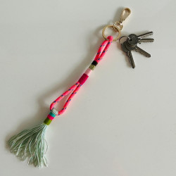 Key chain Multi wrap tassel