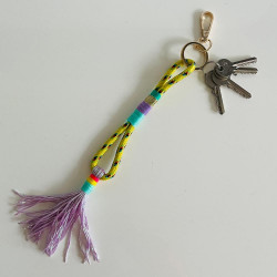 Key chain Multi wrap tassel