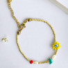 Armband Goldbead Fancy flower mix