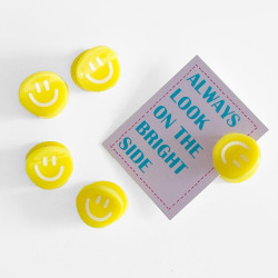 Haarclip/ Haarklammer Smiley Mini Yellow