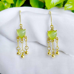 Earrrings Heart ltblue