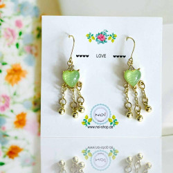 Boucles d´Oreilles Heart Ltblue