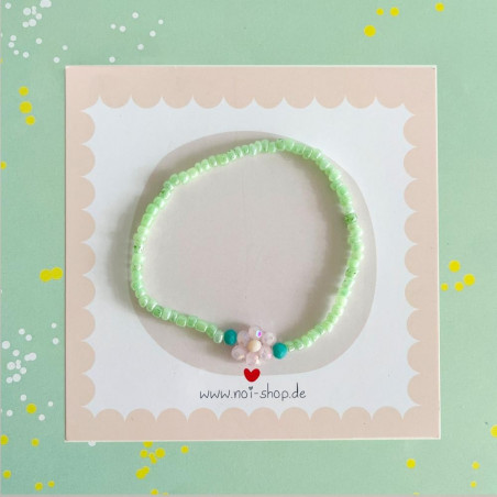 Bracelet Romance shiny 1 Flower elastic