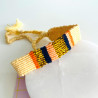 Bracelet Woven Stripes naturel