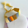 Bracelet Woven stripes natural