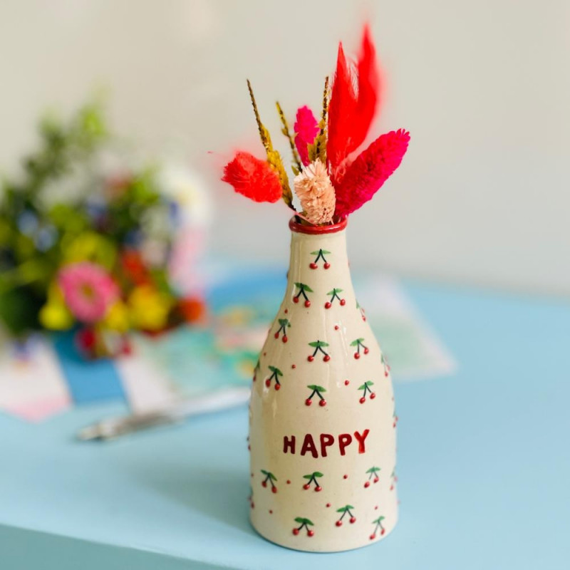 Vase Bud cherry