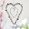 Decoration FUNKEL Heart-2 silverred