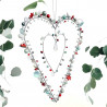Decoration FUNKEL Heart-2 silverred