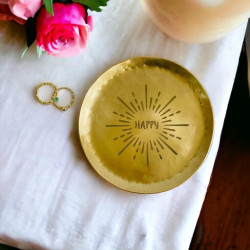 Trinket dish Brass Happy Star