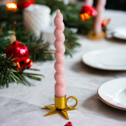 Candle holder Sparkle gold Star