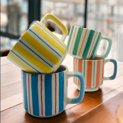 Tasse S stripe yellow
