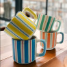 Tasse S stripe orange