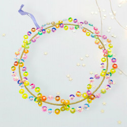 Décoration FUNKEL Flower Circle multi sparkle